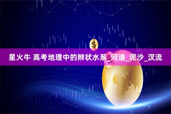 星火牛 高考地理中的辫状水系_河道_泥沙_汊流